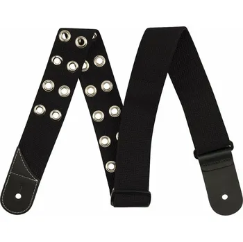 Kytarový popruh Jackson Cotton Grommet Strap Black Kytarový pás
