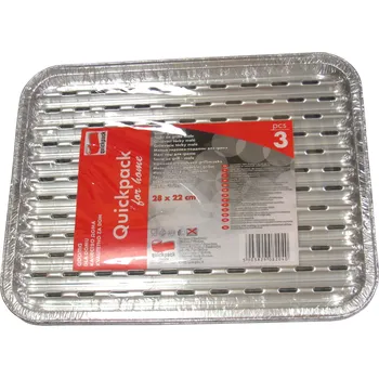 Jednorázové nádobí Grilovací misky Q114 malé 28x22cm 3ks