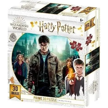 Puzzle PRIME 3D Puzzle Harry Potter: Harry, Herminona & Ron 3D XL 300 dílků
