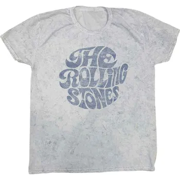 The Rolling Stones 70's Logo Dip-Dye on White 2XL Tričko
