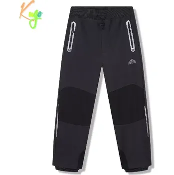 Chlapecké kalhoty Dětské softshellové kalhoty nezateplené Kugo HK5656 tmavě šedé