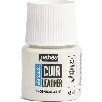 Speciální výtvarná barva Pébéo Setacolor Barva na kůži 49 Phosphorescent 45 ml 1 ks