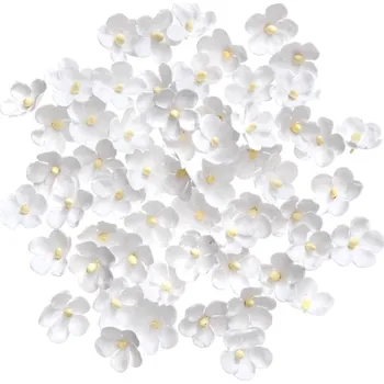 Papírový ubrousek DP Craft Papírové květinky 2cm, 60 ks, bílé