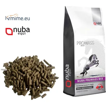 Krmivo pro koně NubaEqui ProMass Mix – doplňkové krmivo na přibírání