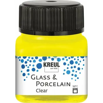 Speciální výtvarná barva Kreul Clear Barva na sklo a porcelán Yellow 20 ml 1 ks