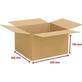 Obalový materiál Kartonová krabice 3VVL 300x300x100mm (25ks)