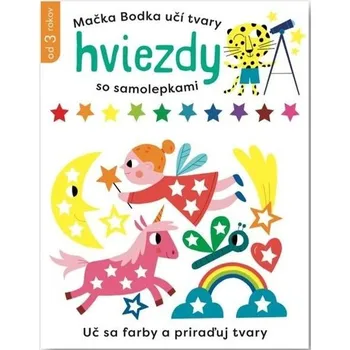 Bystrá hlava Mačka Bodka učí tvary Hviezdy so samolepkami