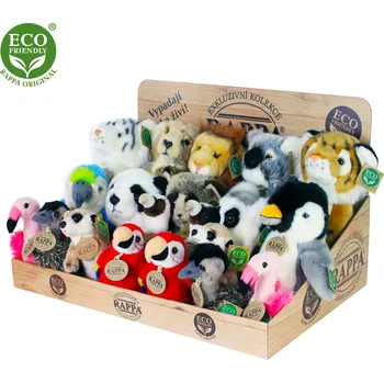Dětské zboží Displej exkluzivní plyš exotická zvířata ECO-FRIENDLY
