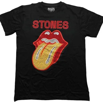 The Rolling Stones Tričko Dia Tongue Unisex Black XL