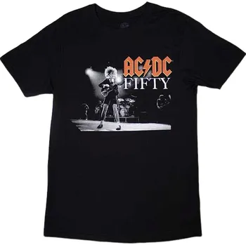 Pánské tričko AC/DC On Stage Fifty Black M Tričko
