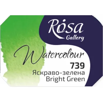 Výtvárné potřeby Rosa 343739 Akvarelová barva 739 Bright Green 2,5 ml 1 ks