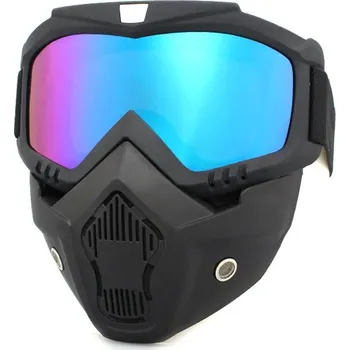 Maska na lyže | lyžařské brýle, 2v1 - Vícebarevná