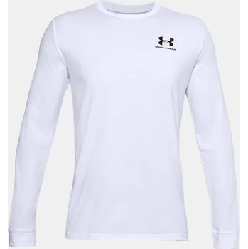 Pánské tričko Under Armour SPORTSTYLE LEFT CHEST LS 1329585-100 Bílá SM