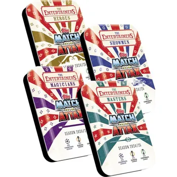 Topps Match Attax UEFA Champions League 2024/2025 Edition Trading Card Booster Tin mix motivů Sběratelská karetní hra Topps Match Attax UEFA Champions League 2024/2025 Edition Trading Card Booster Tin mix motivů