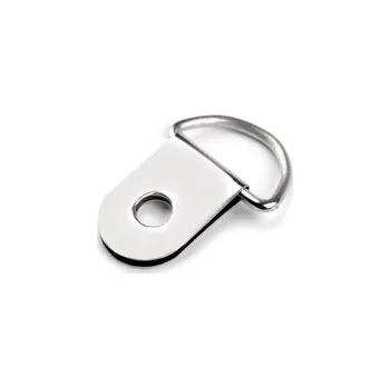 Galanterie Sedlářský průvlek / polokroužek na kabelky šíře 15 mm - 50 ks - nikl