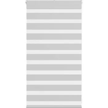 Roleta vidaXL Zebra roleta 80x100 cm šířka látky 75,9 cm polyester [4014413] Barva: světle šedá