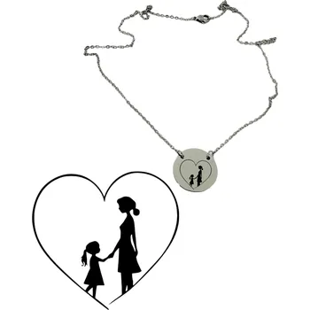 Náhrdelník Náhrdelník s medailonkem stříbrný - symbol mateřské lásky