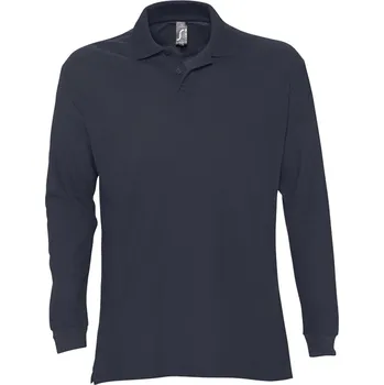 Pánská košile SOĽS Star Pánská polokošile s dlouhým rukávem SL11328 Navy M