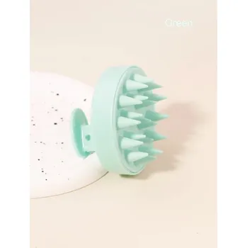 Masážní kartáč na vlasy, silikonový | péče o vlasy - yuankonxitoushua-lv