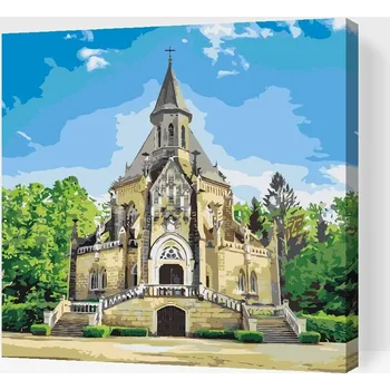 Painting Queens Painting Queens, Malování podle čísel, Schwarzenberská hrobka, 50 × 50 cm, vypnuté plátno na rám