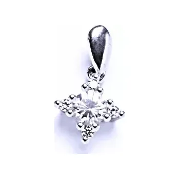 Přívěsek Stříbrný přívěsek čiré zirkony - VP118 (Stříbrný přívěsek s čirými zirkony)