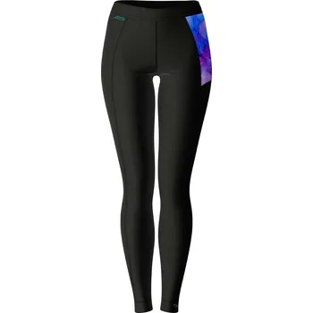 Dámské termo spodky Dámské funkční spodky dlouhé PURPLE černá Bamboo Heavy - Fialová / XS