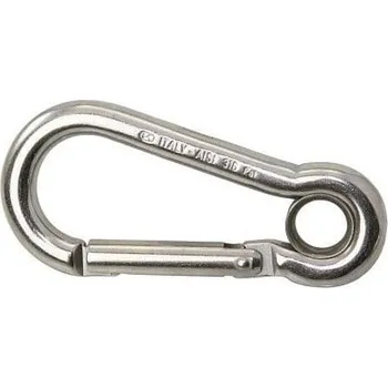 Kong Key Lock Carabiner Stainless Steel with Thimble 10 mm 100 mm Karabina