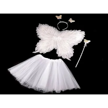 Karnevalový kostým Stoklasa Karnevalový kostým - víla, péřová křídla Bílá
