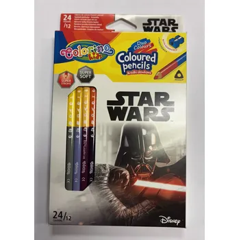 Kresba Pastelky trojboké Colorino Star Wars 12/24 barev
