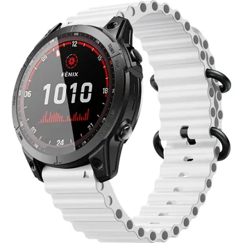 Řemínek na hodinky Ocean loop - Garmin QuickFit řemínek 26mm - Bílý IR-AWGW-0602
