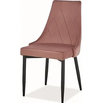 Jídelní židle Trix B velvet růžová