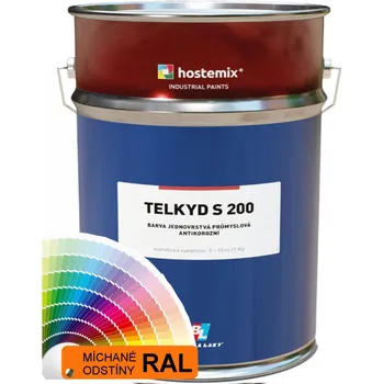 barva na kov Alkydová syntetika 2v1 TELKYD S200 POLOLESK - 5 kg - RAL 9016 dopravní bílá
