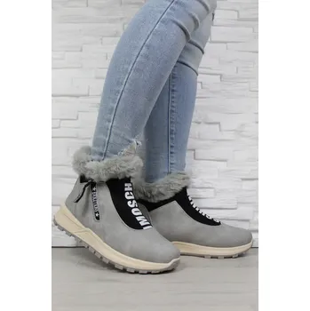 Dámská zimní obuv Dámské zimní boty 9130 Barva: šedá, Velikost: 37