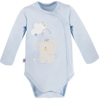 Eevi Body celorozepínací dlouhý rukáv Mellow MODRÉ - 68