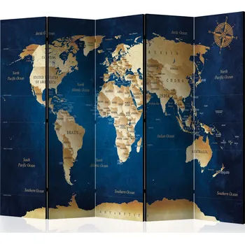 Paraván Paraván - Tmavomodré hlubiny Velikost: 225x172 cm, Provedení: Jednostranný