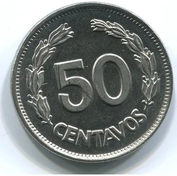 Sběratelství EKVÁDOR. 50 centavos 1963.