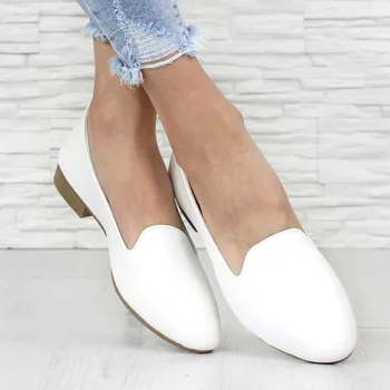 Dámské baleríny Baleríny 3197 White Velikost: 36