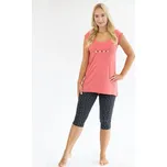 Dámské pyžamo 3/4 GINA 19154P tomato tm. šedá XXL