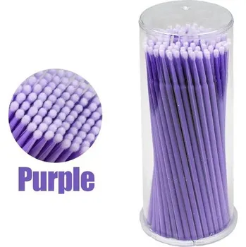 Odstraňovač lepidla, prodloužení a lifting řas | Kosmetika, Nástroje - 100KS fialová