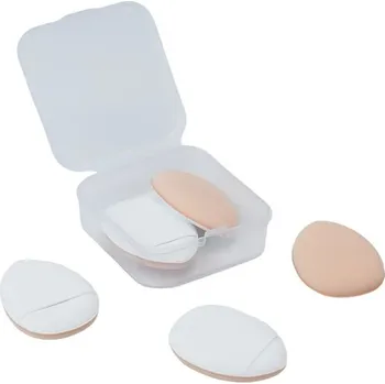Make-up Mini kosmetická houbička | Aplikátor na make up, Kosmetické nástroje - 5 bílých v pouzdře