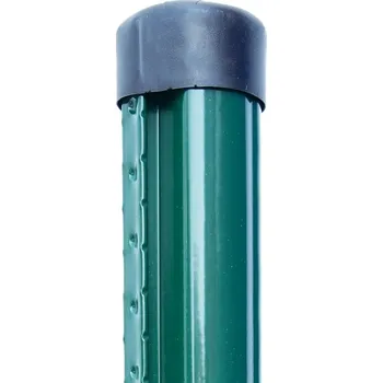 Plotový sloupek Plotový sloupek spinkovací 250 cm, průměr 48 mm, tloušťka stěny 1,50 mm, mechová zelená