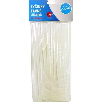 Příslušenství k lepící pistoli Tyčinky do tavné pistole 11 mm x 30 cm, bílé, 1 kg