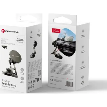 F-GRIP IronSecure magnetický držák do auta na čelní sklo / palubní desku black