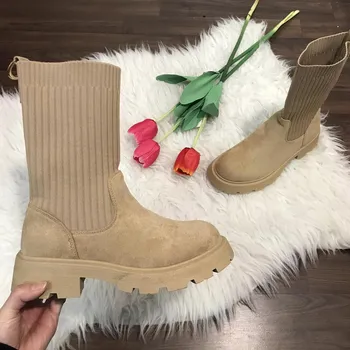 Dámská zimní obuv Dámské kotníkové boty Barva: bežová, Velikost: 40