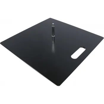 Kovová plochá základna economy (12 kg) pro reklamní vlajky s otočným nástavcem 17 mm