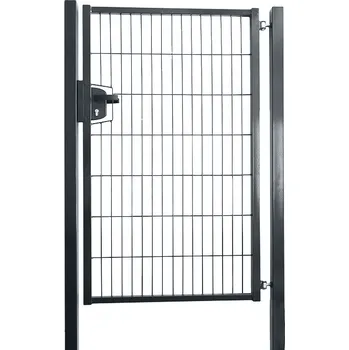 branka Branka šířka 100 cm, výška 200 cm, hranaté profily, povrchový zámek, antracitově šedá