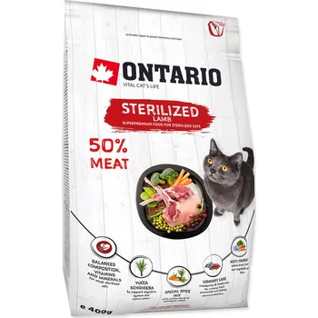 Krmivo pro kočku ONTARIO Cat Sterilised Lamb