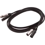 Bespeco EA2X2F300 (Nástrojový kabel, délka kabelu: 3 m, konektor 1: 2x XLR (M), konektor 2: 2x XLR (F), barva: černá)