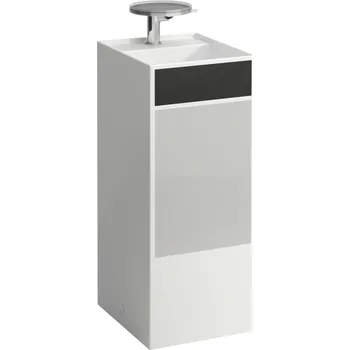LAUFEN Laufen, Volně stojící umyvadlo, se speciálním skrytým vývodem H8113310008151 Varianta: Povrch černá a šedá