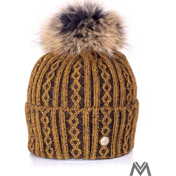 Čepice Luxusní vlněná čepice Marzita - hořčicový melír, Varianta: Čepice